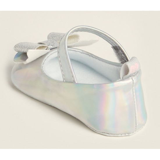 Stepping Stones  Iridescent Butterfly Bow Mary Jane Flats