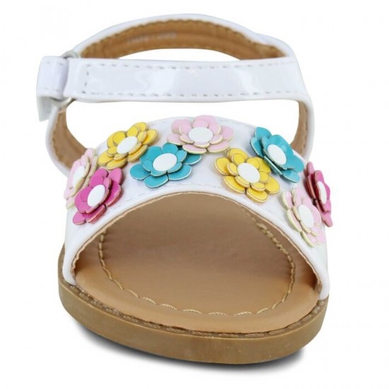 Rugged Bear Floral White  Sandals  - Toddler Girls 