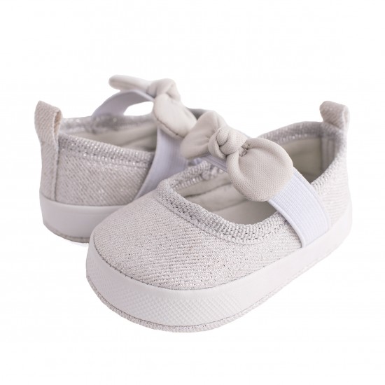 Baby Deer Kaydence Infant Silver Mary Jane Flats 