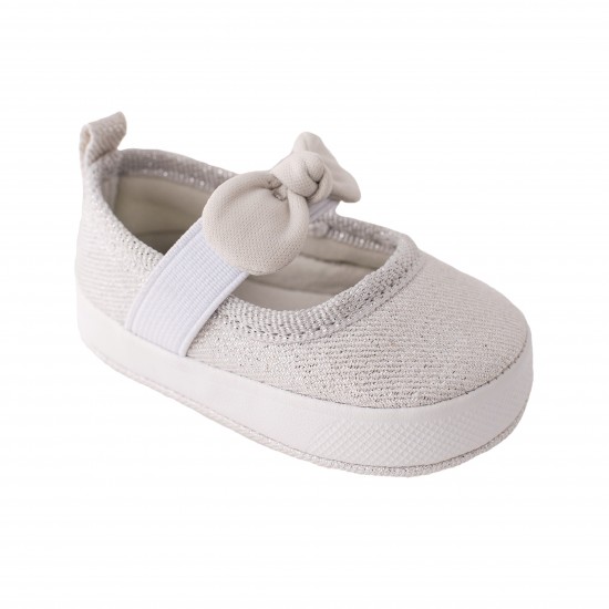 Baby Deer Kaydence Infant Silver Mary Jane Flats 