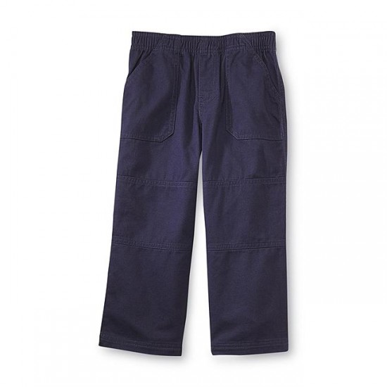 Tough Skins Boy's Elastic Waist Twill Pants -Navy Tough Skins Boy's Elastic Waist Twill Pants -Navy