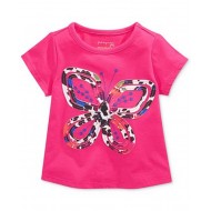 Baby Girls Applique Flower Tee