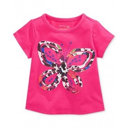 Baby Girls Applique Flower Tee