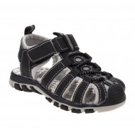 Rugged Bear Sport Sandals - Big Boys- BLACK/GREY 