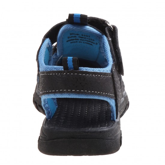 Rugged Bear Boy's Sport Sandal (Toddler Boys) - BLACK/BLUE