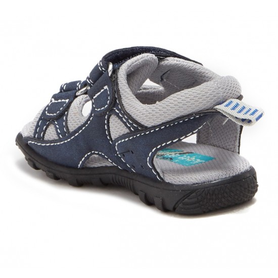 Scott David Justin Sandal - Toddler Boys (GREY/NAVY) Scott David Justin Sandal - Toddler Boys (GREY/NAVY)