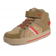 DREAM PAIRS Boys High Top Sneaker Shoes - Tan/Beige