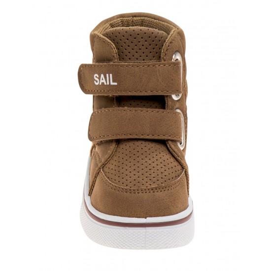 Sail Toddler Boys Hi-Top Shoes - Tan