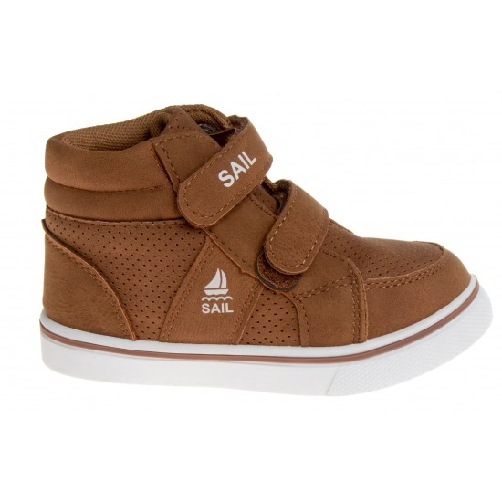 Sail Toddler Boys Hi-Top Shoes - Tan