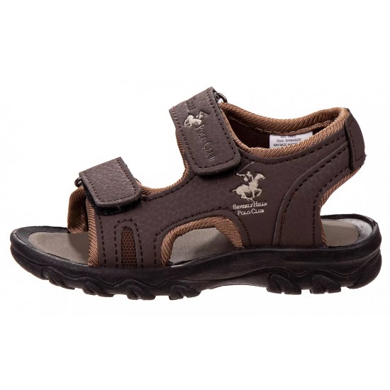 Beverly Hills Polo  Boys Sport Sandals - Brown/Taupe