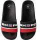 Beverly Hills Polo Club Boys Slip-On Sandal Slides - Black/Red Beverly Hills Polo Club Boys Slip-On Sandal Slides - Black/Red