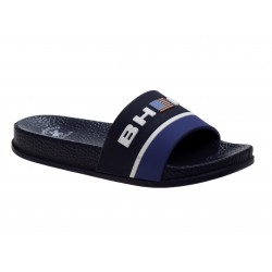 Beverly Hills Polo Club Boys Slip-On Sandal Slides -Blue