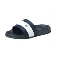 Beverly Hills Polo Club Boys Slip-On Sandal Slides -Blue/White