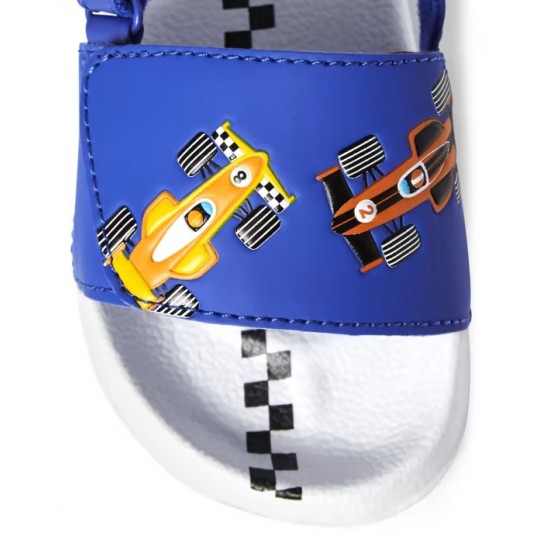 Gymboree  Boys Racecar Slides - Splish-Splash - Blue