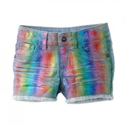 Sonoma Foiled Rainbow Denim Shorts for Girls